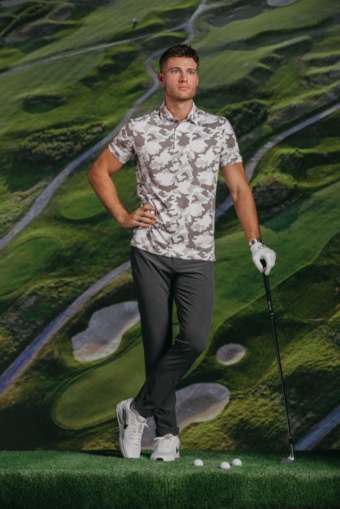 Mizzen and Main adds performance stretch to tailored fit clothing.