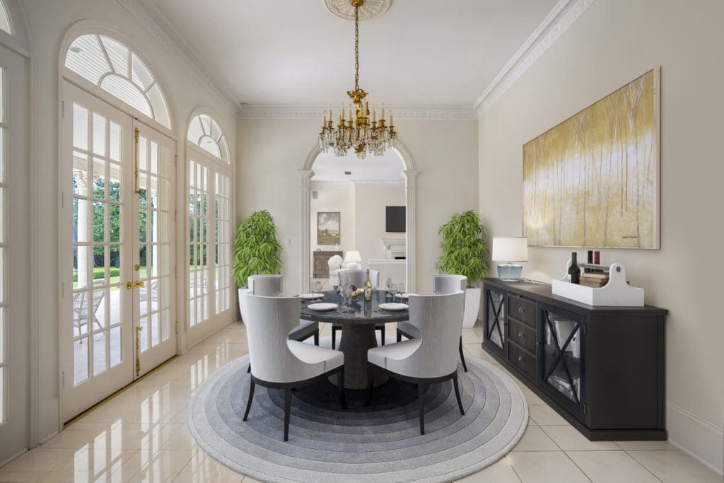 The formal dining room at 3920 Inverness  (Photo by Turnkey Visuals LLC)