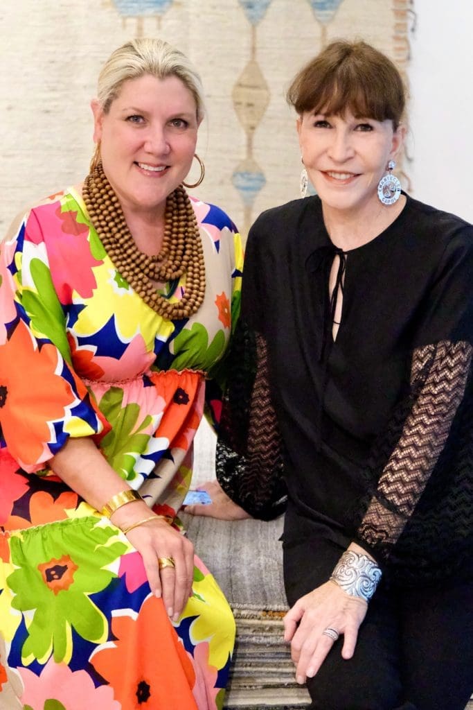 Ronda Carman, Shelby Hodge at Carman's 'Art of the Pantry' book signing at Arsin Rug Gallery on Cinco de Mayo (Photo by Amy Carman)