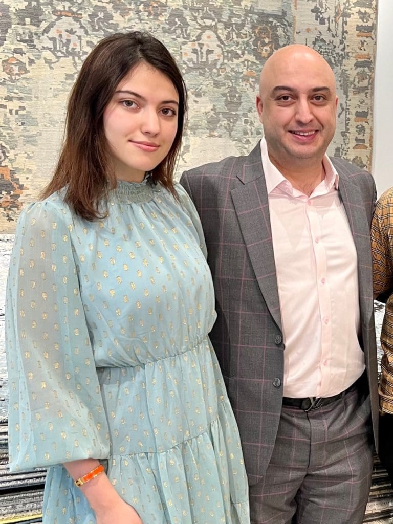 Rose Arsin, Saeid Arsin at Arsin Rug Gallery for Ronel Golden's book signing (Photo by Kathryn Smith)