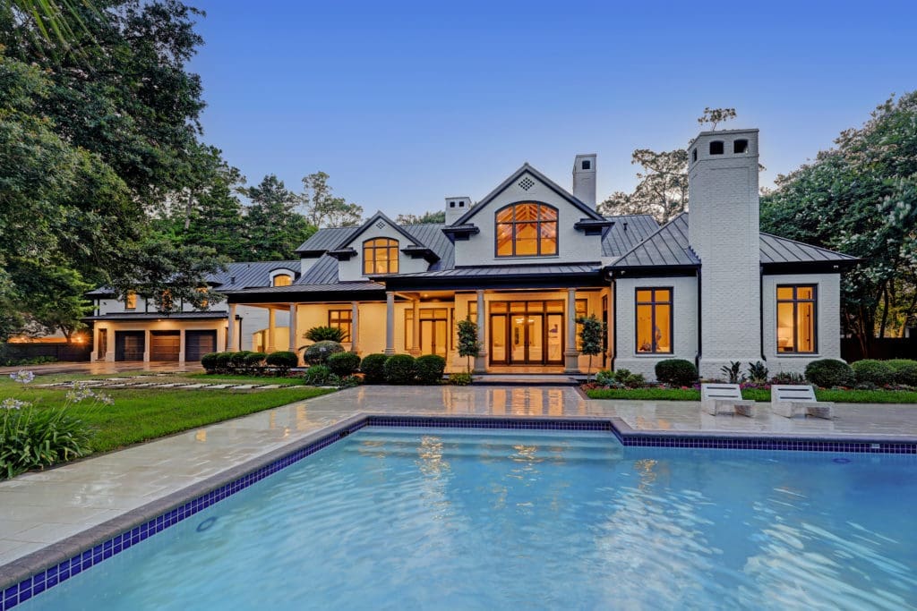 Built in 1995, the 11,290 square foot home at 402 Timberwilde Lane has been completely reimagined and is on the market with Compass. (Photo by TK Images)
