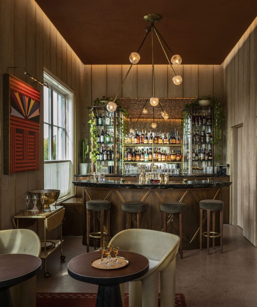 The charming bar at MARCH added to the appeal for the Robb Report which named it one of the top 10 new restaurants in the country. (Photo by Julie Soefer)