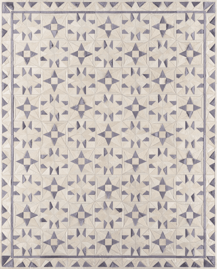 Inspired by "The Morning Star," Kyle Bunting's Fancy design a perfectly aligned eight-pointed star-shaped design. 
