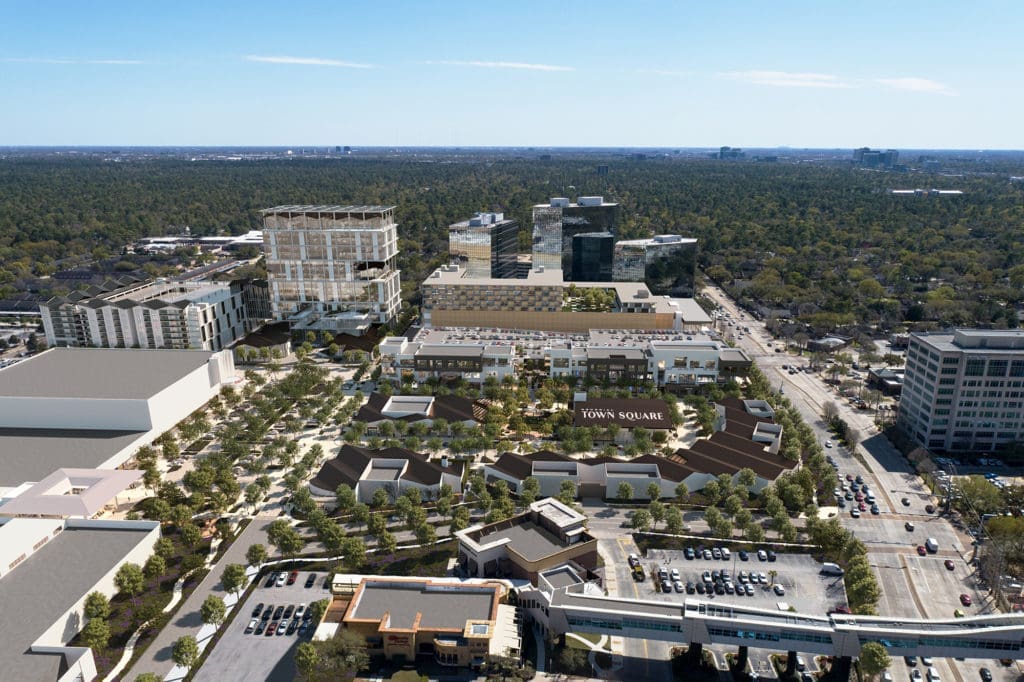 The new Memorial Town Square is just the first phase of what could be an ambitious transformation of the Memorial City Mall.