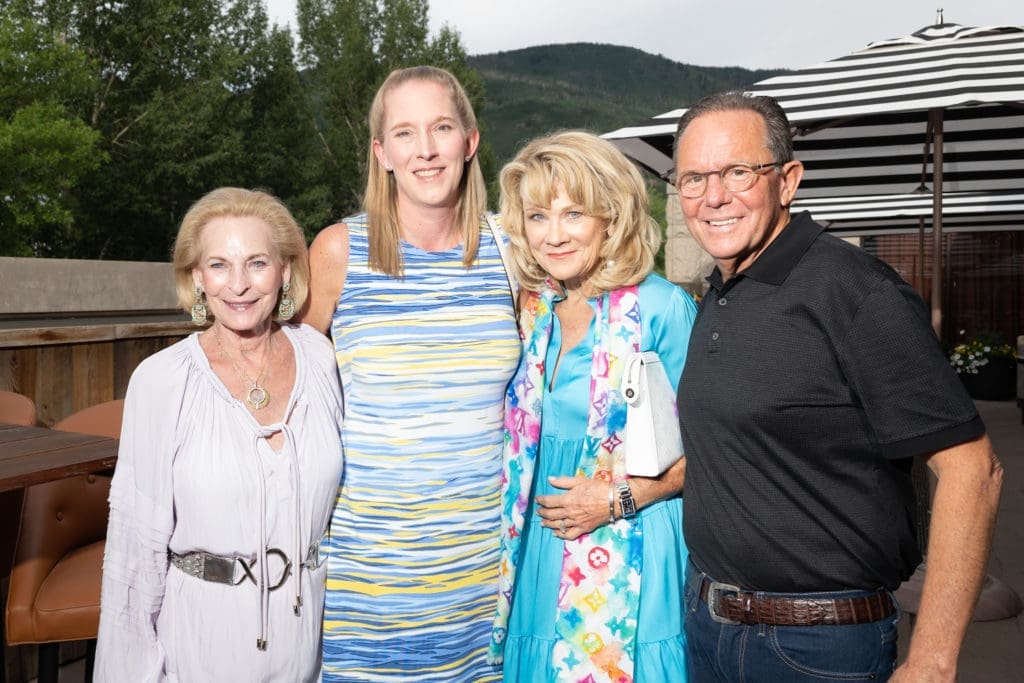 Bess Wilson, Dr. Michelle McNutt, Lisa & Jerry Simon at the Memorial Hermann Aspen celebration of leading supporters of the Memorial Hermann Foundation. (Photo by Daniel Ortiz)