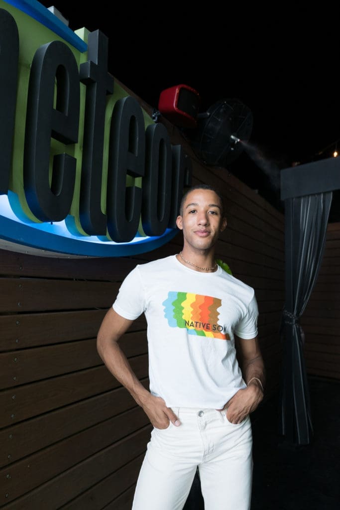 Houston Ballet's Harper Watters at the reopening of South Beach nightclub in Montrose. (Photo by Daniel Ortiz)