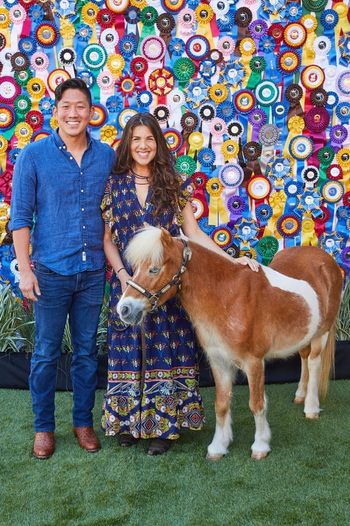 Jae Kim, Hope Furst with Equest mini ambassadors Ranger and Dare (Photo by Nate Rehlander)