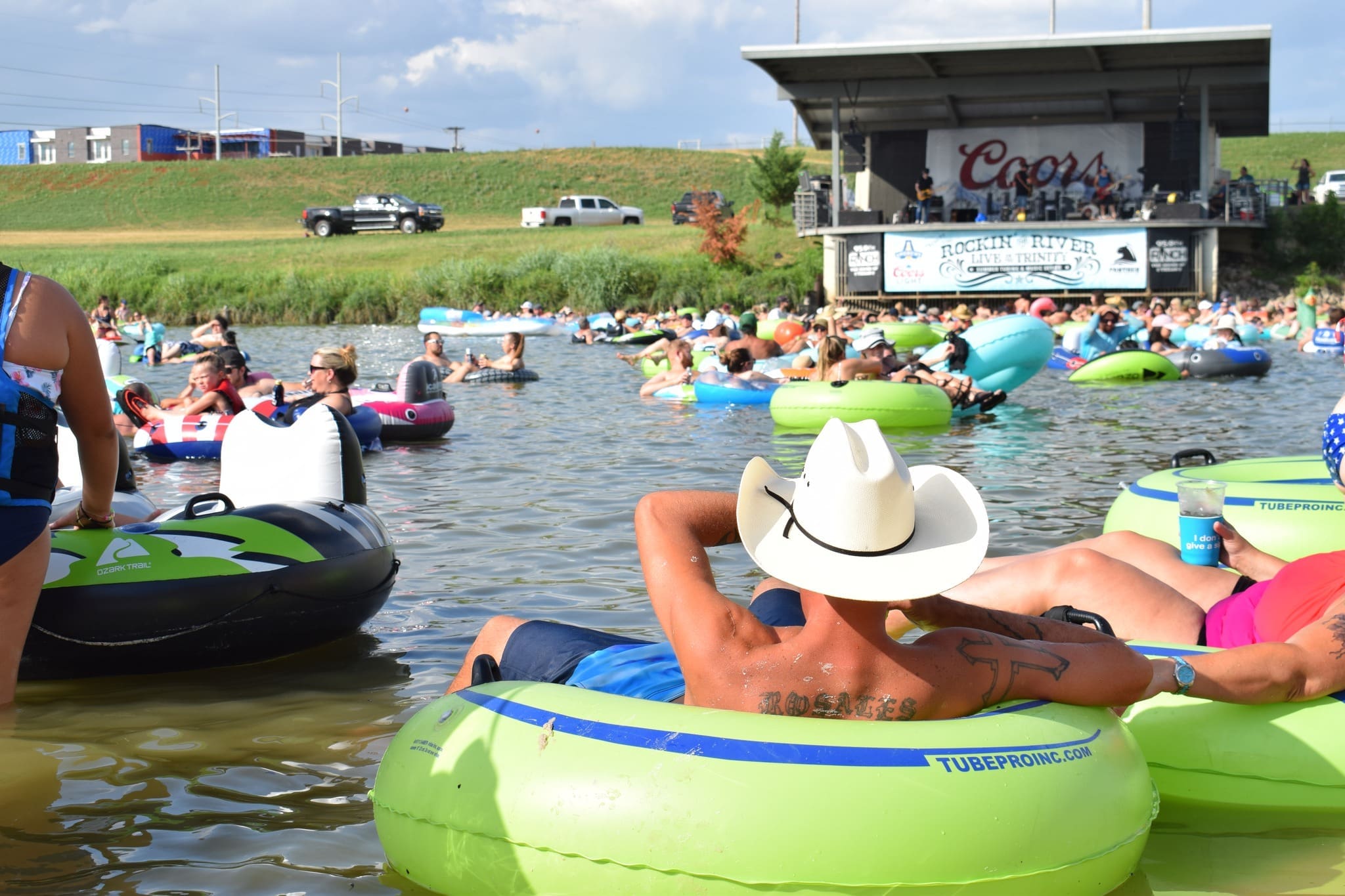 July 2022 – Rockin’ the River returns with music acts and innertubes.