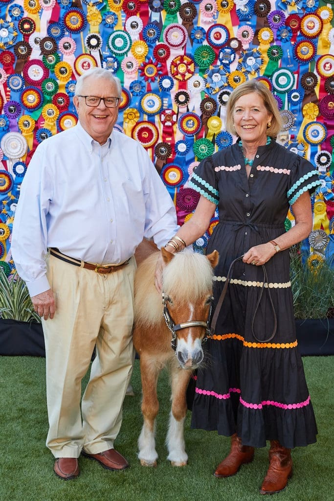 Peter and Kay Weeks with Equest mini ambassador Dare (Photo by Nate Rehlander)