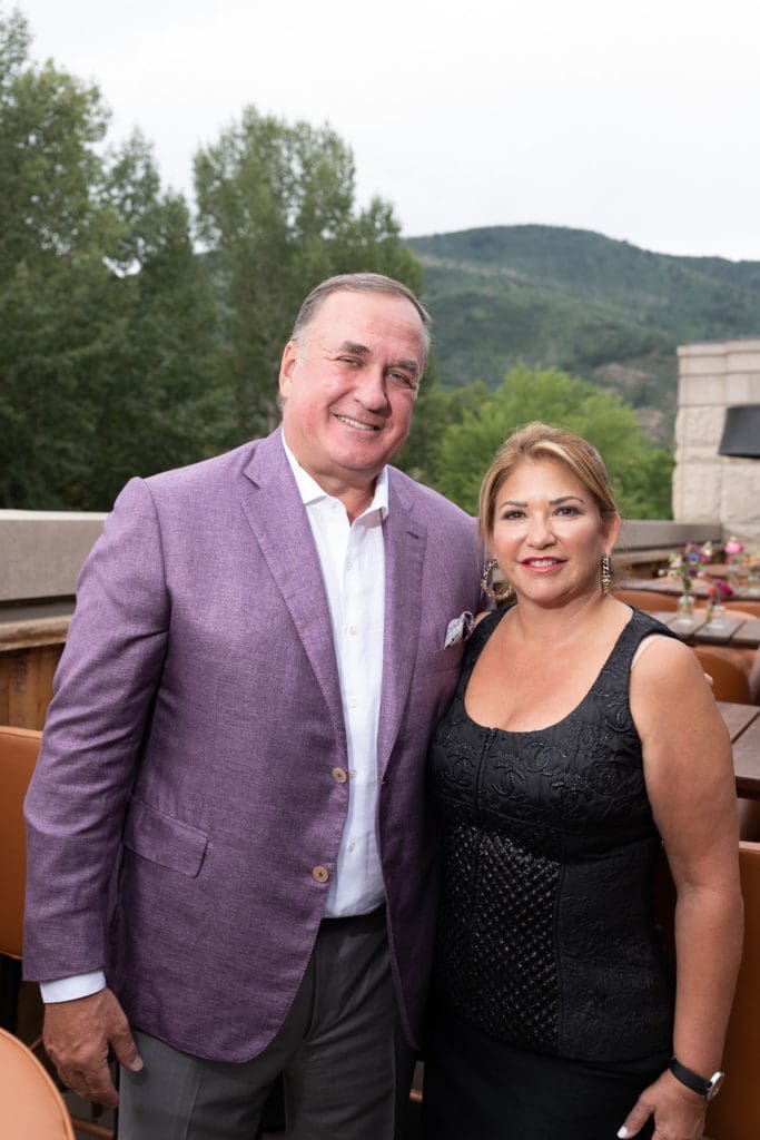 Memorial Hermann Foundation board chairman Steve Trauber & Leticia Trauber at the Aspen event  (Photo by Daniel Ortiz)