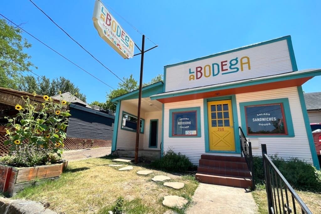 Skye McDaniel renovated a century-old shotgun house in the Bishop Arts area to house her La Bodega concept. (courtesy of La Bodega)