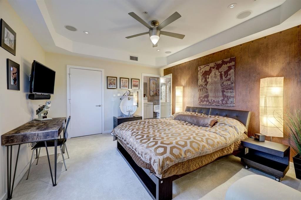 A primary suite at 102 Quitman. (Photo by TK Images)