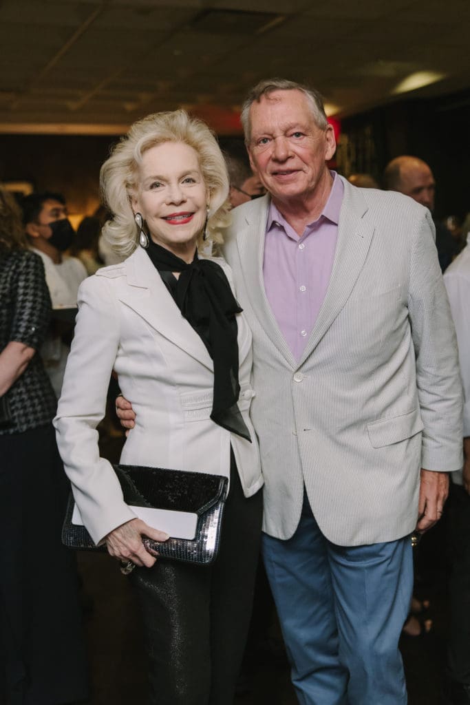 Lynn Wyatt, Richard Flowers at the fall Social Season Launch party at Steak 48. (Photo by Johnny Than)