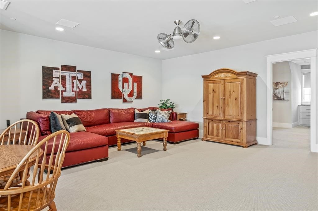 The luxury brownstone with its multifunctional third level game room and fourth bedroom set up.