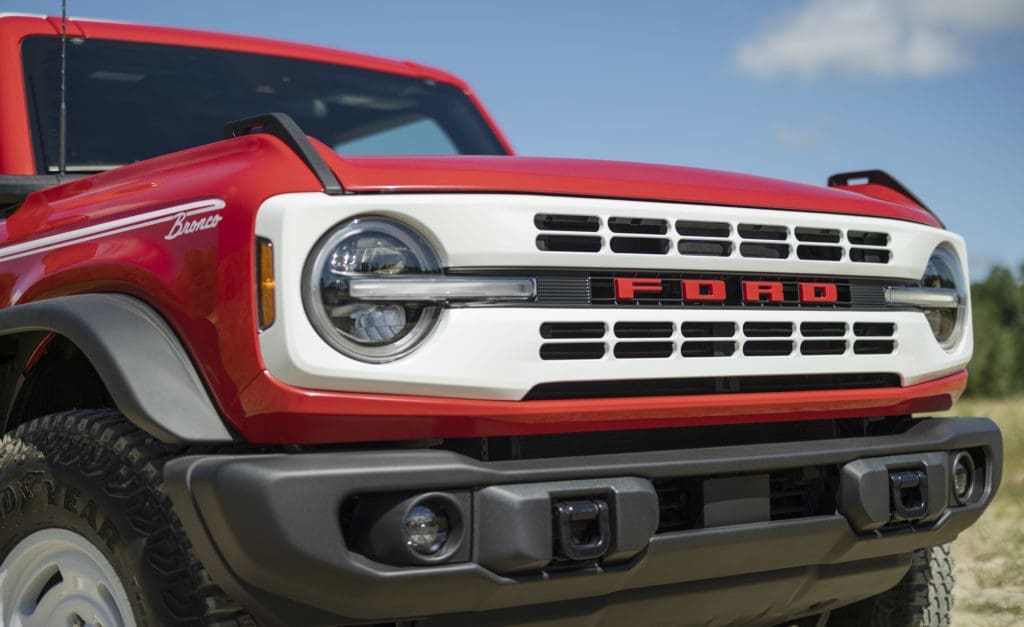 The Bronco Heritage Edition includes plenty of distinctive touches.