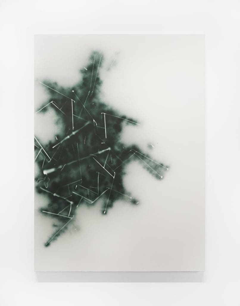 Demetrius Oliver's "Signal," 2021, at Inman Gallery