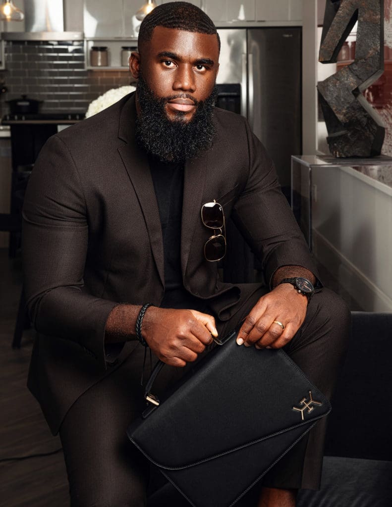 Arinze Marshall grew up in Nigeria in a house of five boys and he was always known as the fashionable brother. (Photo by @vdm_photographer)