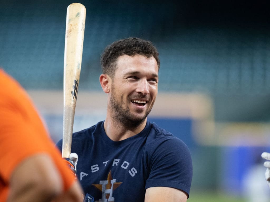 Alex Bregman is a proud new dad of a baby boy. (Photo by F. Carter Smith)