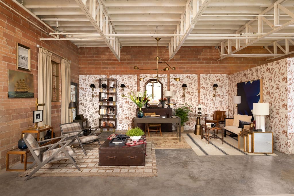 A masterful blend of masculine and feminine in Burkle Creative's office space. (Photo by Aaron Dougherty)