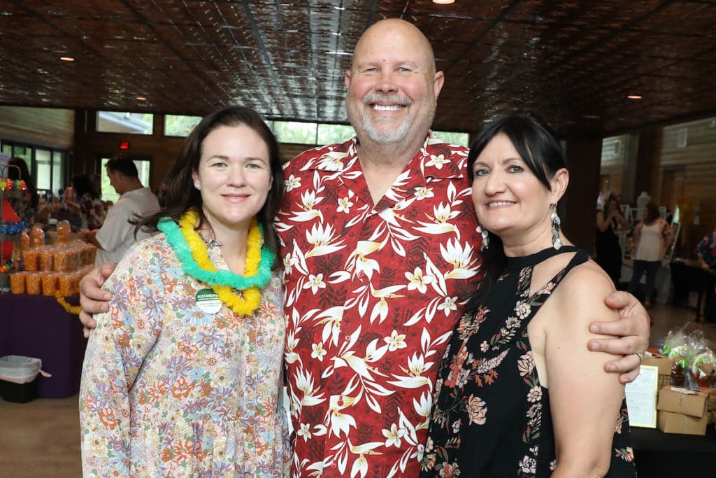 Alexandra Del Moral Mealer, Starshine owners Russell & Nicole Schulte at the Citizens for Animal Protection summer bash. (Photo by Priscilla Dickson)