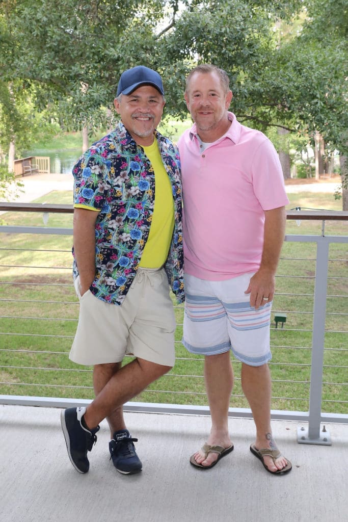 Bruce Padilla & Shelby Kibodeaux at the Citizens for Animal Protection summer bash. (Photo by Priscilla Dickson)