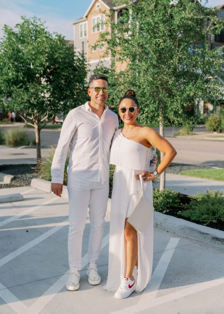 Nan & Company Properties' COO Jose Almodovar & CEO Nancy Almodovar at their party held in association with White Linen Night in The Heights. (Photo by Nan Studios)