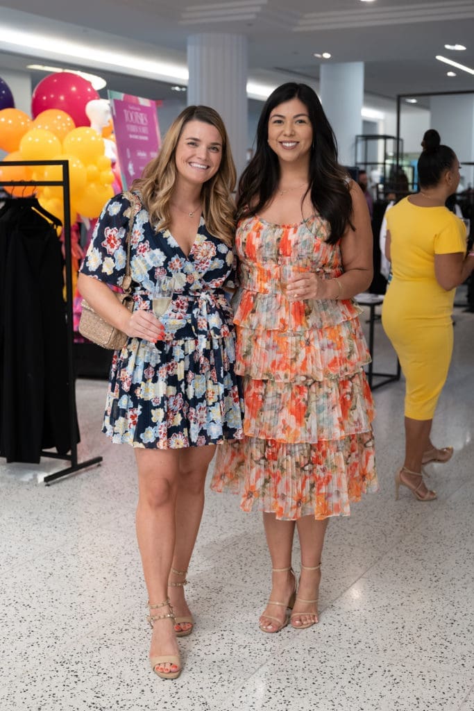 Clara Orlean, Victoria Villarreal at the Dress for Success Women of Wardrobe Summer Soirée at Tootsies. (Photo by Daniel Ortiz)