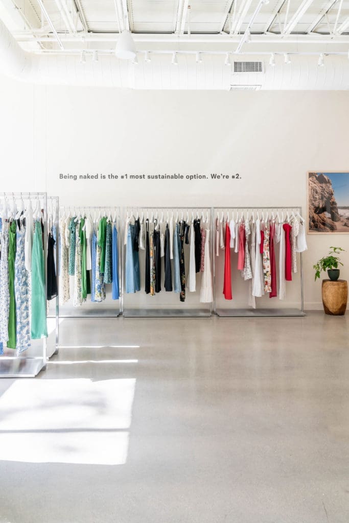 Inside Houston’s Brand New Reformation Store — New Tech, the Twilight Dress and Sustainable Shoes