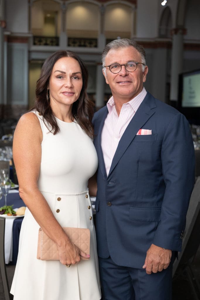 Dana Barton & Robert Clay at the HelpCureHD fundraiser at Minute Maid Park. (Photo by Daniel Ortiz)