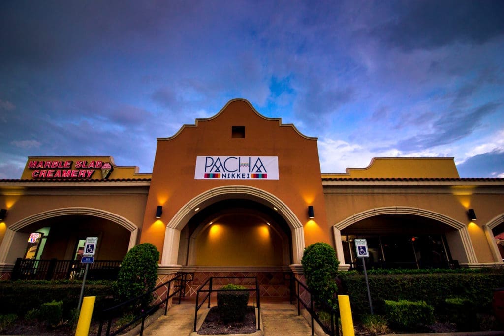 The exteriors of the new Pacha Nikkei located at 10,001 Westheimer Road. (Photo by Marco Torres)