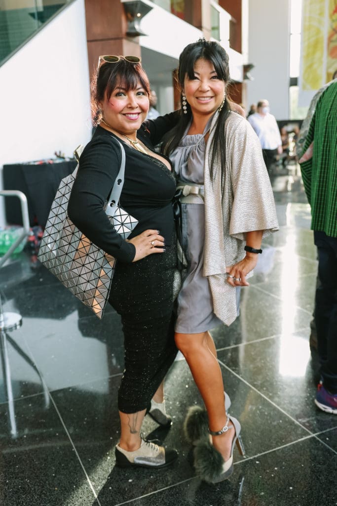 Gina Miller, Tina Zulu at the "Loveletter" concert. (Photo by Johnny Than)
