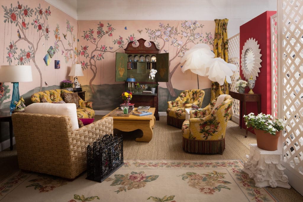 Hayslip Design's lovely ladies lounge.  (Photo by Aaron Dougherty)