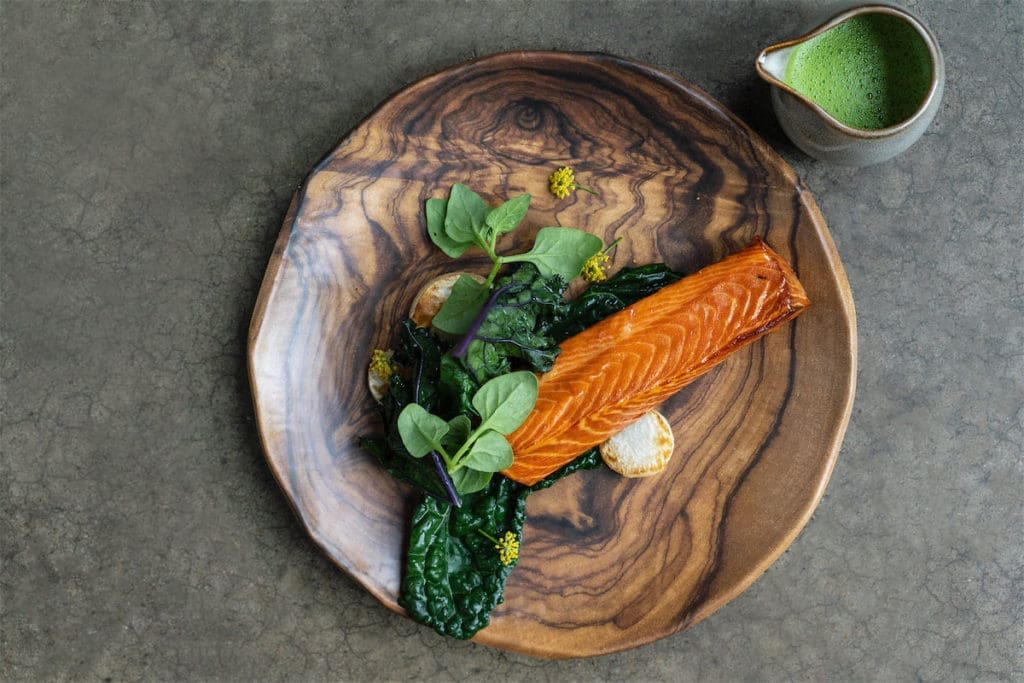 Hot Smoked Ora King Salmon is on the menu at Quarter Acre. (Photo by Emily Loving)