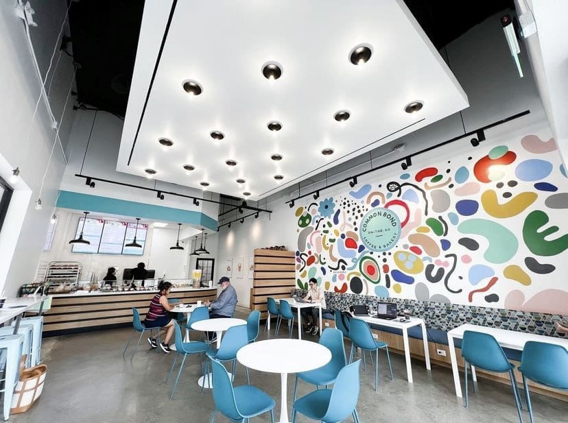 Nicole's mural for Common Bond bakery in the Energy Corridor (Photo courtesy the artist.)
