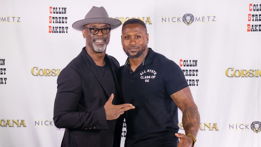 Isaiah Washington, Thomas Q. Jones at the premier of 'Corsicana, held at Studio Cinema Grill in Katy, Texas.