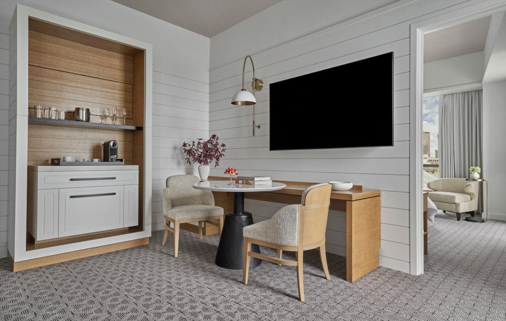 A guest room in the Four Seasons New Orleans