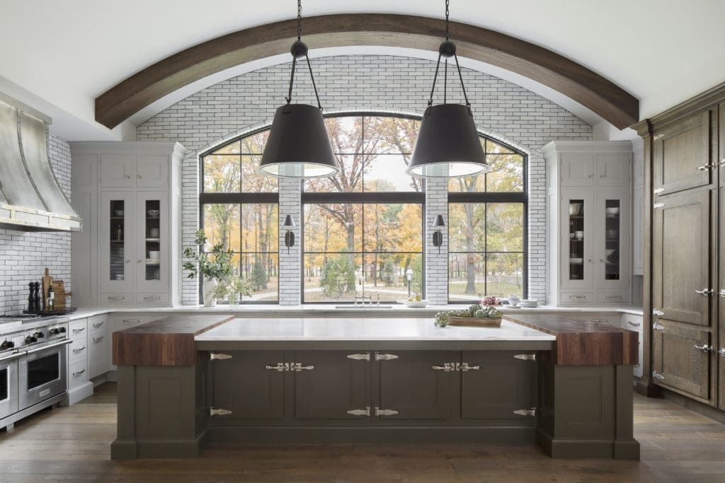 An example of his furniture style cabinetry with an evolving and acquired feel.