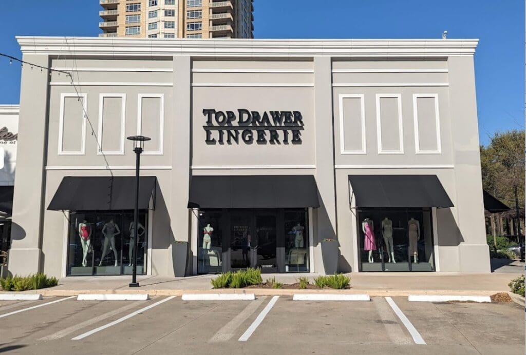Top Drawer Lingerie in Houston's Uptown Park has earned top national ranking for three consecutive years.