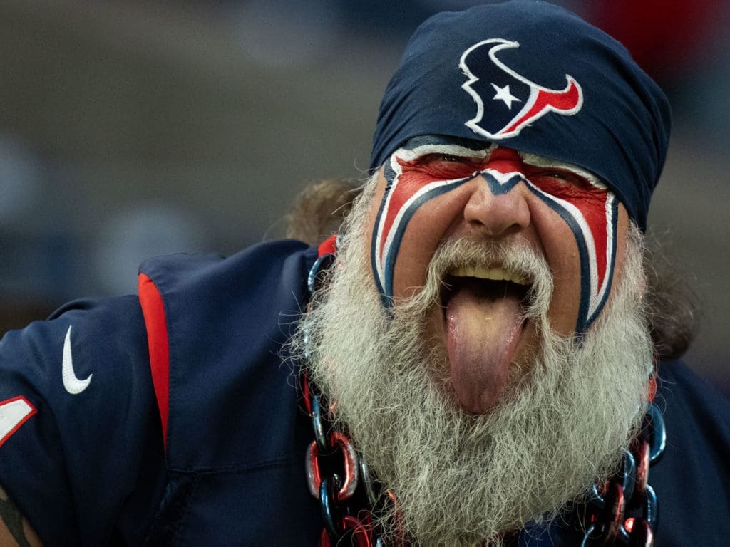 There are still some enthusiastic Houston Texans fans. (Photo by F. Carter Smith)