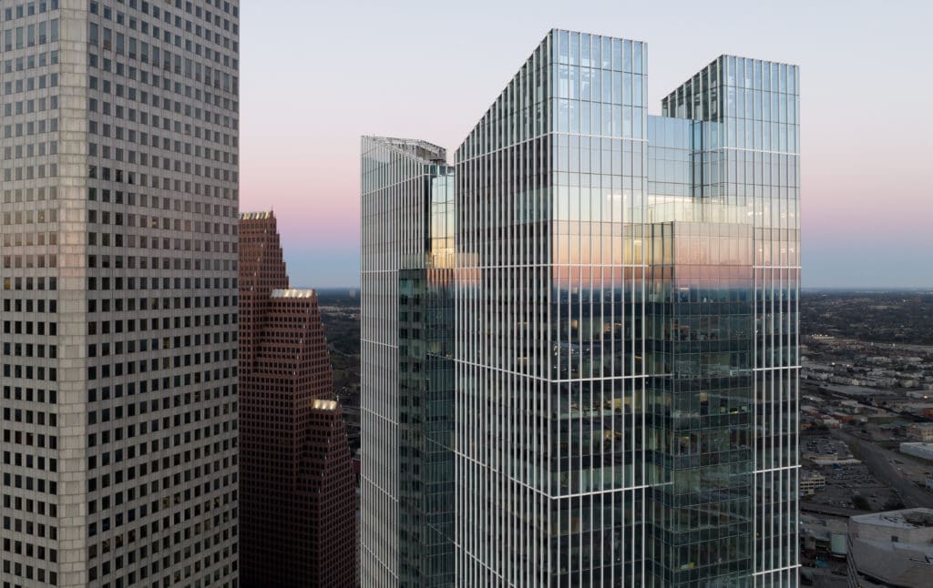 Texas Tower stretches up 47 floors high — and aims to bring office life to an even higher plane.