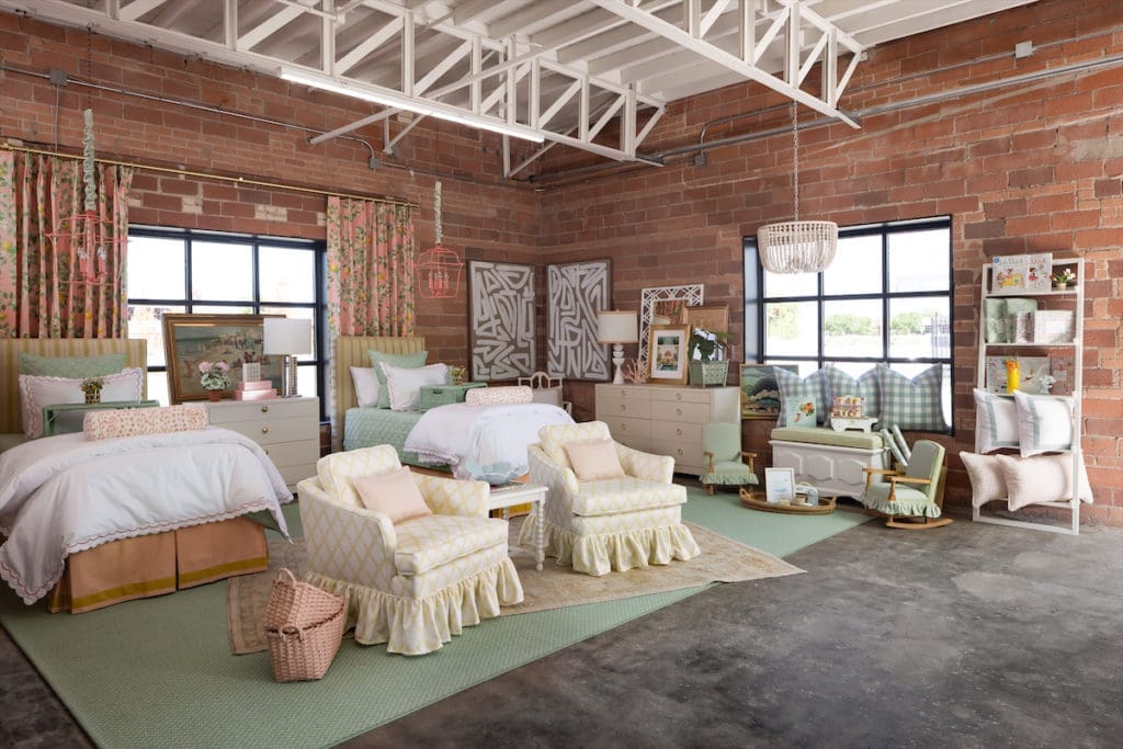 A sophisticated kids' room by The Loveliest Home.  (Photo by Aaron Dougherty)