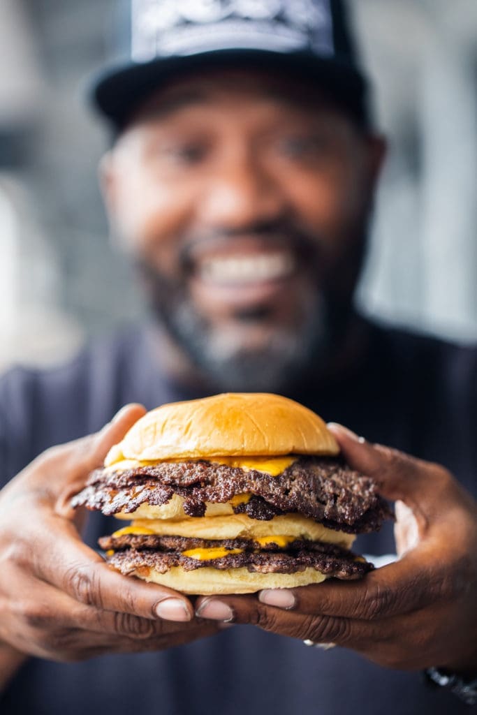 Hip Hop star Bun B is serving up his first place winning Trill Burgers at two Houston pop-ups. (Photo by Rebecca Wright)