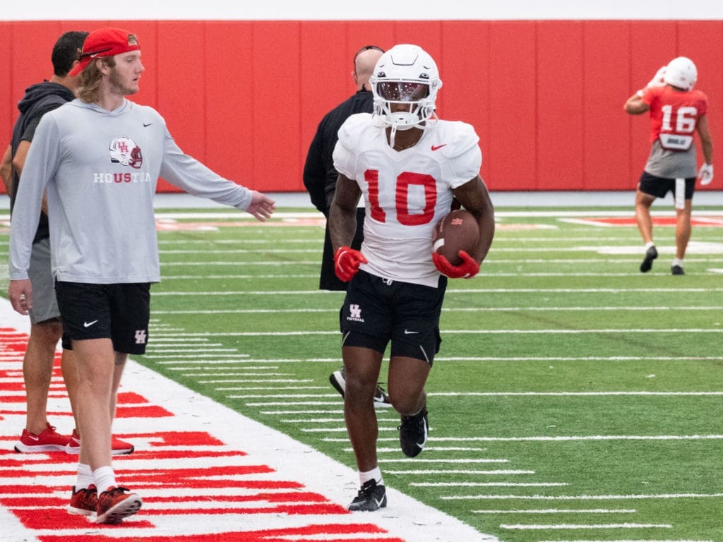 University of Houston freshman receiver Mathew Golden has wasted no time in impressing. (Photo by F. Carter Smith) 