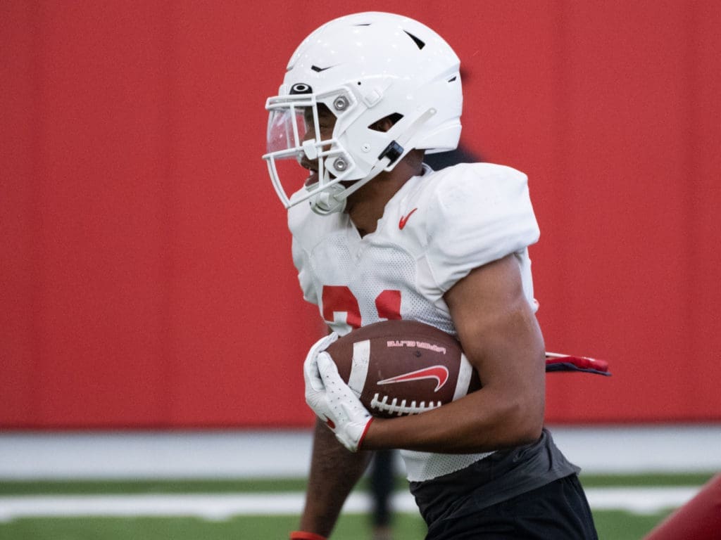 University of Houston running back Stacy Sneed turned heads early in the fall camp. (Photo by F. Carter Smith) 