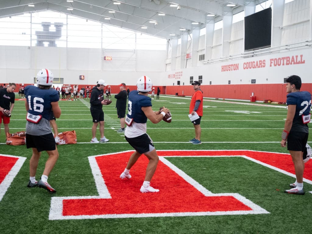 University of Houston quarterback Clayton Tune has put in the work. (Photo by F. Carter Smith)
