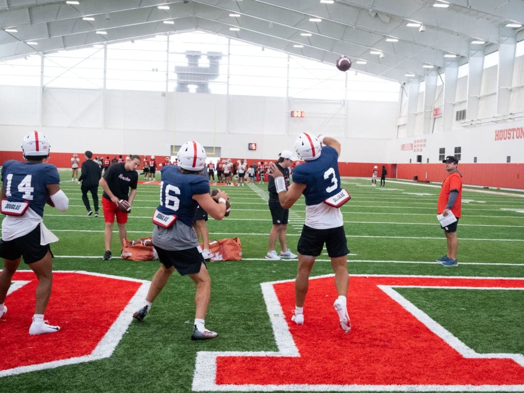 University of Houston quarterback Clayton Tune should have more chances to go deep this season. (Photo by F. Carter Smith)