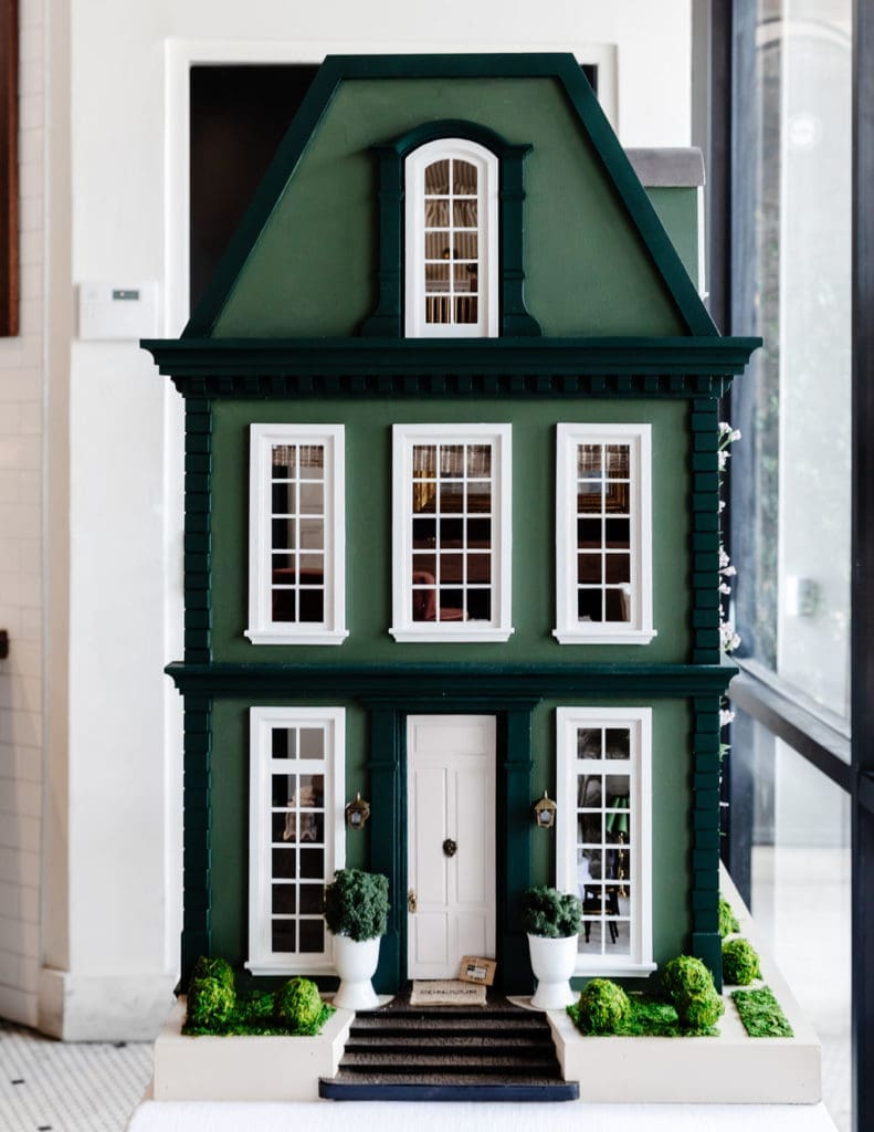One of two traditional dollhouse designs created for A Shelter for Cancer Families' gala auction. (Courtesy photo)
