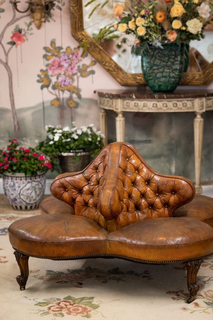 Hayslip Design's lovely ladies lounge.  (Photo by Aaron Dougherty)