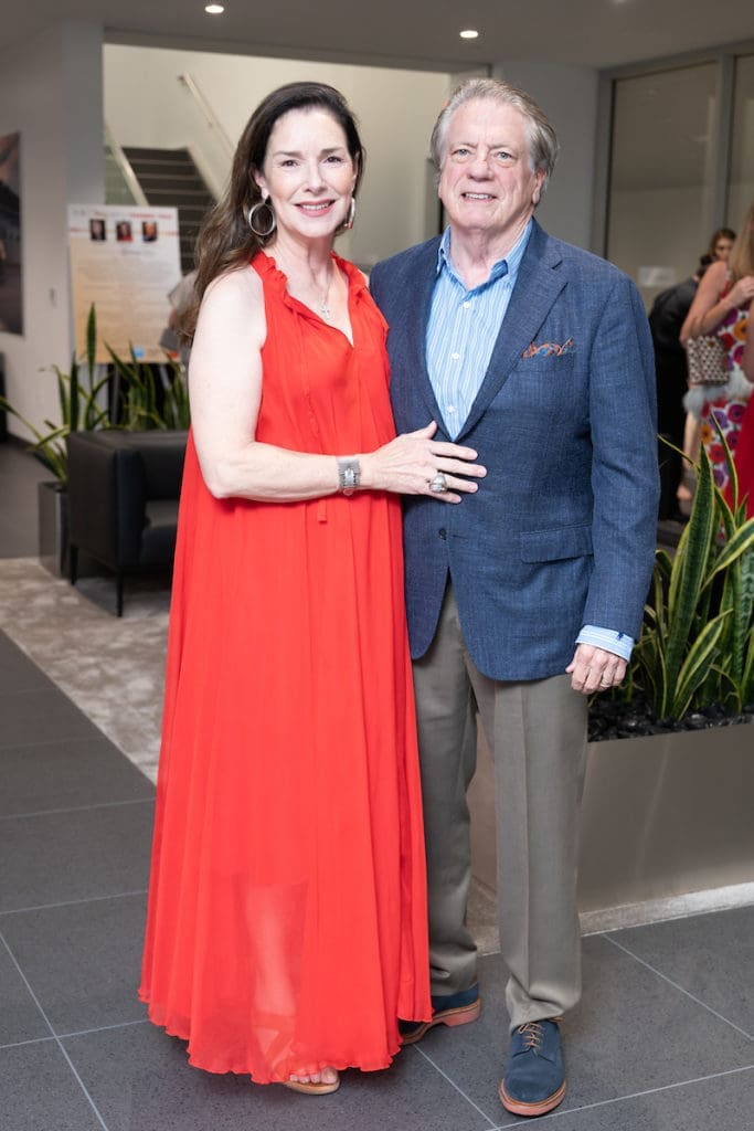 Susanne & Michael Stewart at the ROCO Revelry gala dinner at Porsche River Oaks. (Photo by Daniel Ortiz)