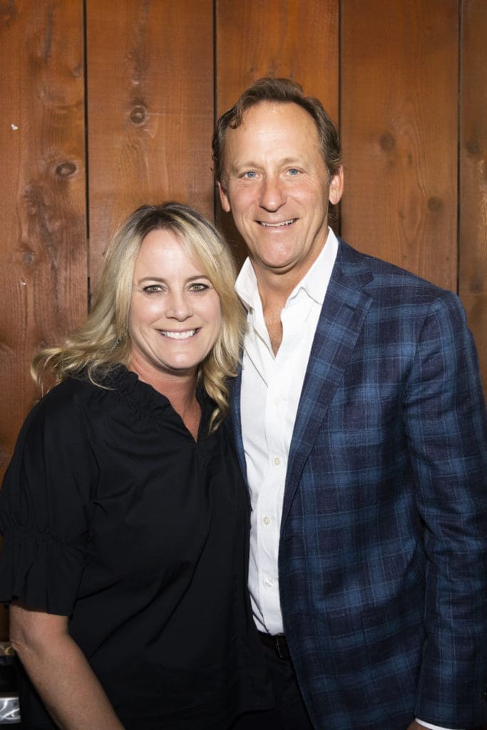 Rivertree Board President Pete Chambers and Raney Chambers at Rivertree Academy Dinner Under the Stars in Fort Worth, Texas on September 27, 2022. (Photo by Sharon Ellman)
